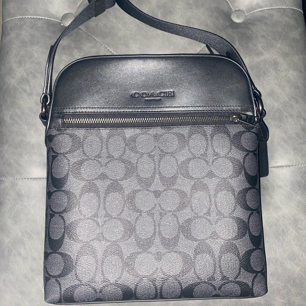 COACH Houston Flight Bag In Signature Canvas (Men)